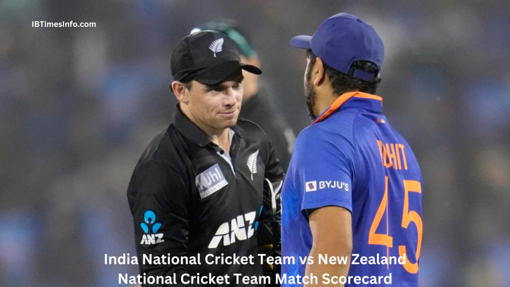 India National Cricket Team vs New Zealand National Cricket Team Match Scorecard