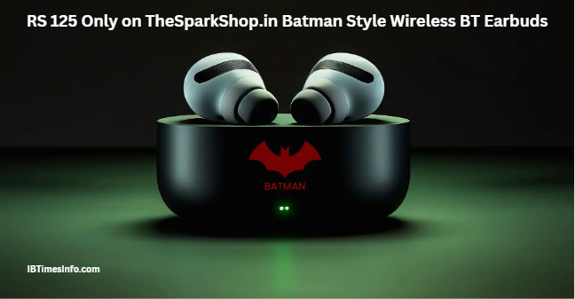 RS 125 Only on TheSparkShop.in Batman Style Wireless BT Earbuds